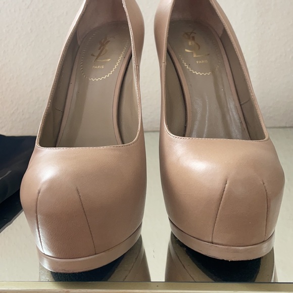 YSL tribtoo Nude Stiletto Heel Size 39 worn once - Picture 2 of 16